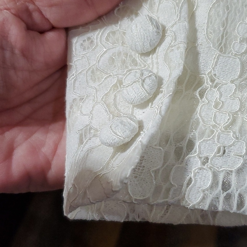 Asos bridal wedding lace overlay blazer nwt - Picture 4 of 7